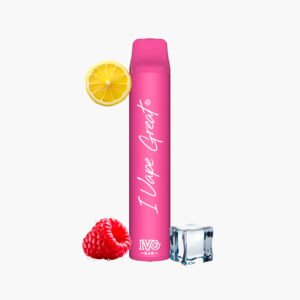 اي في جي 800 سحبة سيجارة بار بلس نكهة توت ليمون ايس | Ivg 800 Puffs Bar Plus Vape raspberry lemonade Ice