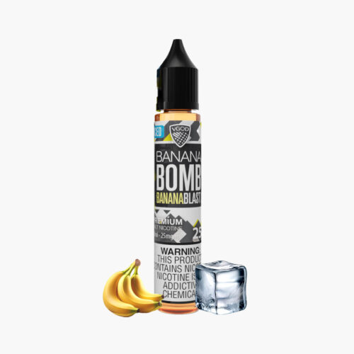 VGOD-Iced-banana-bomb-salt-30ml نكهة فيقود موز ايس بومب سولت 30 مل | Vgod Iced Banana Bomb 30ml