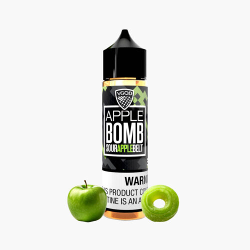 VGOD-apple-bomb-60ml-e-liquid نكهة تفاح بومب فيقود ابل بومب نكهة شيشة الكترونية في السعودية 60 مل Vgod Apple Bomb 60ml E-liquid