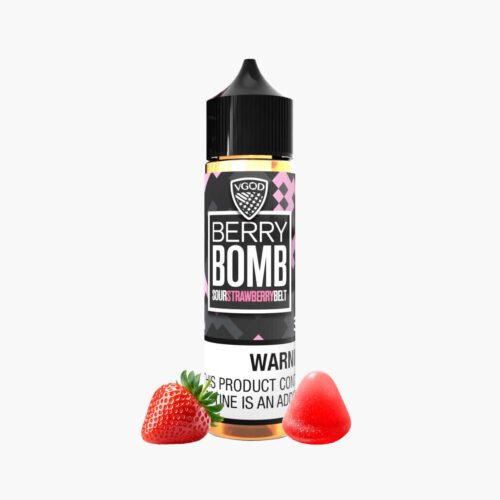 نكهة بيري بومب فيقود فراوله 60مل نكهه شيشه الكترونيه Vgod Berry Bomb Strawberry flavor 60ml