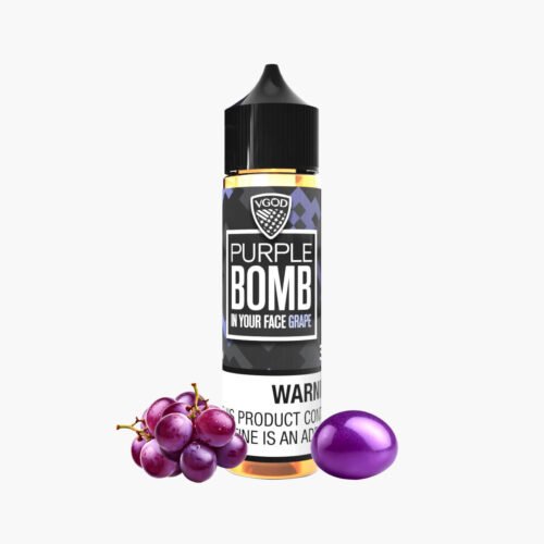 نكهة فيقود عنب بومب بربل فيب شيشة الكترونية 60مل Vgod Purple Bomb 60ml vgod grape