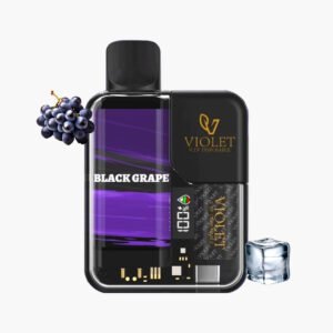 فيوليت 8000 سحبه جاهزه عنب اسود | Violet 8000 Puffs Disposable black grape
