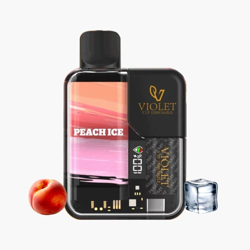 فيوليت 8000 سحبه جاهزه خوخ ايس | Violet 8000 Puffs Disposable peach ice