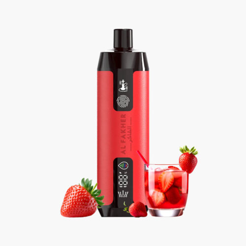 al-fakher-12000-strawberry-punch-crown-bar شيشة الفاخر 12000 سحبه كراون بار فراوله بنش | Al Fakher 12k puffs strawberry punch Crown Bar