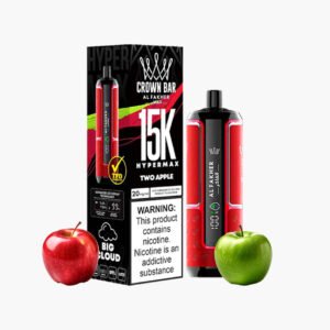 فيب الفاخر تفاحتين 15000 سحبة al fakher tow apple 15000 puff crown bar