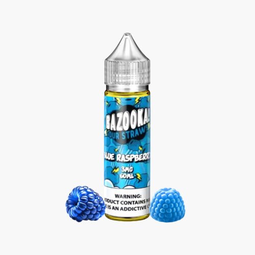 بازوكا توت ازرق | نكهة شيشة الكترونية | Bazooka Blue Raspberry 60ml KSA