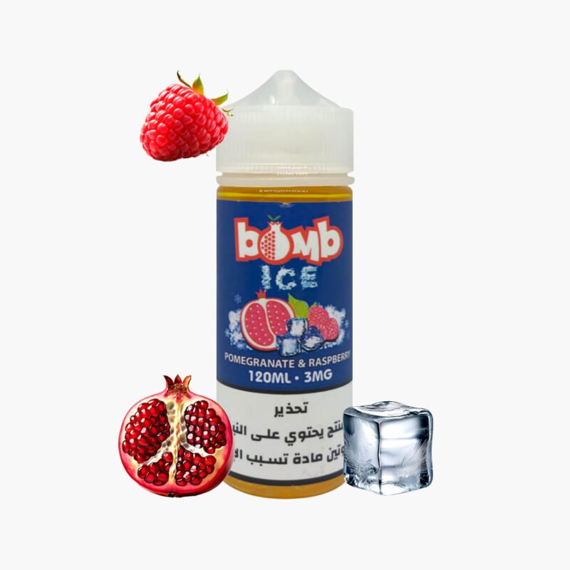 بومب ايس رمان توت نكهة شيشة الكترونية | Bomb Ice Pomegranate E-liquid 120ml