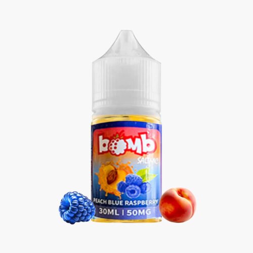 بومب خوخ توت ازرق سولت نكهه 30 مل | Bomb Peach Blue Raspberry Salt
