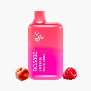 الف بار 5000 موشة | شيشة جاهزة خوخ توت | Elfbar BC5000 5000 Puff Disposable peach berry