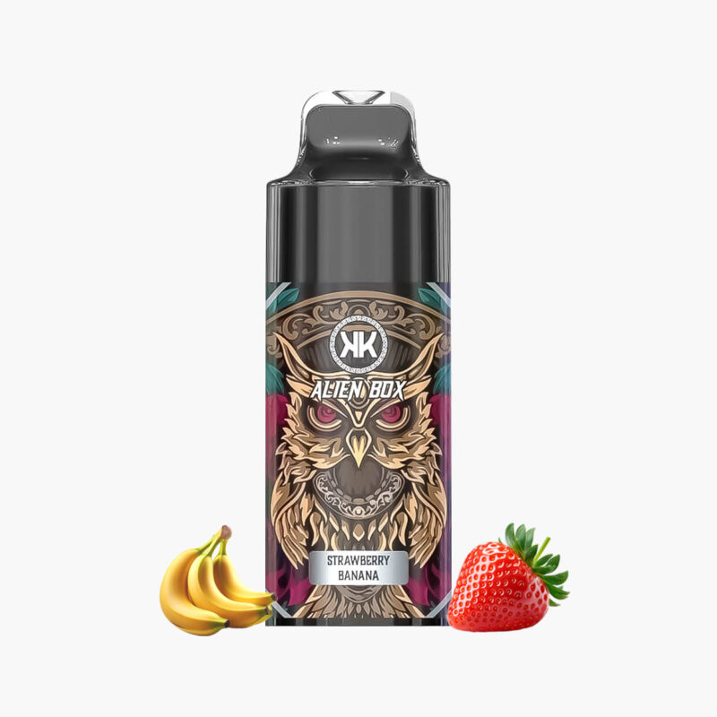 energy-8000-alien-box-strawberry-banana انيرجي 8000 سحبة جاهزة اليان بوكس فراولة موز | Energy 8000 Alien Box Disposable Vape strawberry banana