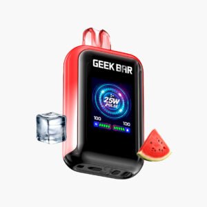 سحبة جيك بار 23000 وات بطيخ ايس | Geek Bar Watt 23k Puff Disposable Geek Bar 23000 watermelon ice