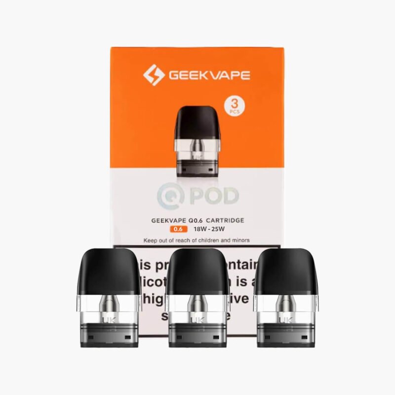 بود جيك فيب كيو 3 بودات غيارات جيك كيو 0.6 اوم | Geek Vape Q pods Replacement 3pcs 0.6 ohm