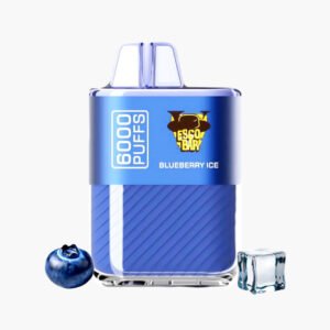 هوانا 6000 موش ايسكو بار سحبة جاهزة نكهة توت ازرق ايس | Hawana 6000 Puffs Esco Bar Disposable Vape KSA blueberry ice