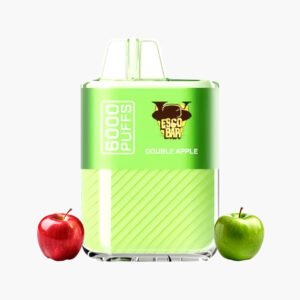 هوانا 6000 موش ايسكو بار سحبة جاهزة نكهة تفاحتين | Hawana 6000 Puffs Esco Bar Disposable Vape KSA double apple