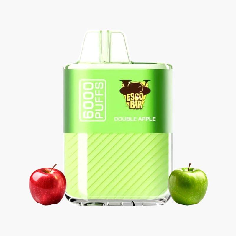 هوانا 6000 موش ايسكو بار سحبة جاهزة نكهة تفاحتين | Hawana 6000 Puffs Esco Bar Disposable Vape KSA double apple