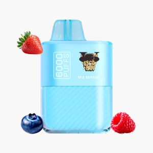 هوانا 6000 موش ايسكو بار سحبة جاهزة نكهة توت مشكل | Hawana 6000 Puffs Esco Bar Disposable Vape KSA mix berries
