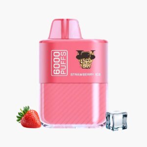 هوانا 6000 موش ايسكو بار سحبة جاهزة نكهة فراولة ايس | Hawana 6000 Puffs Esco Bar Disposable Vape KSA strawberry ice
