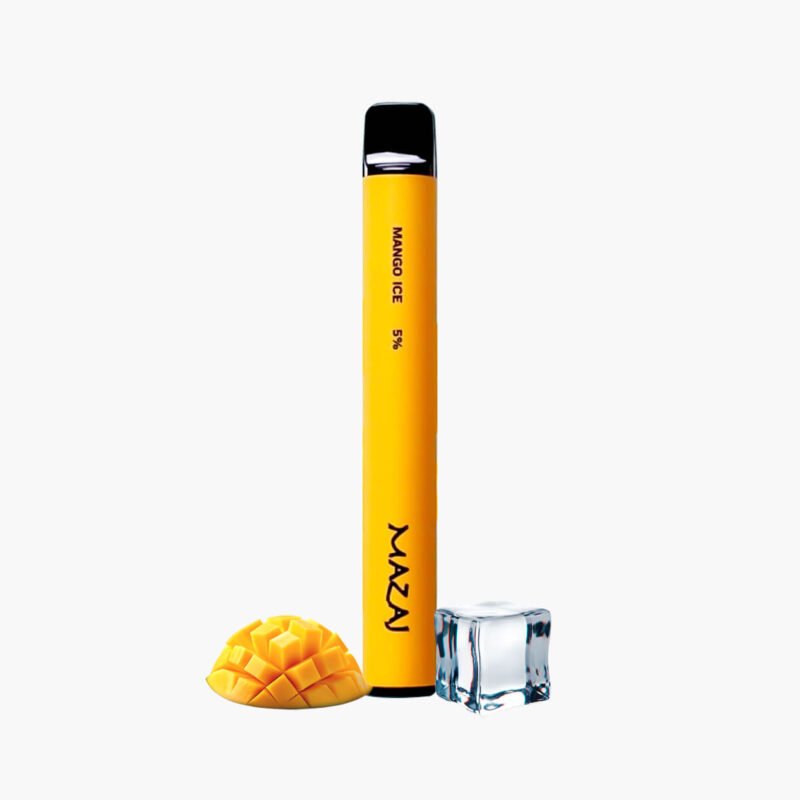 مزاج 1000 مانجو ايس سحبة جاهزة دسبوسبل فيب | Mazaj 1000 Puffs Disposable Vape mango ice