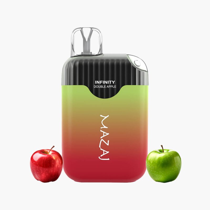 سحبة مزاج 4500 موش تفاحتين جاهزة انفينيتي | Mazaj 4500 Puffs Infinity Disposable double apple