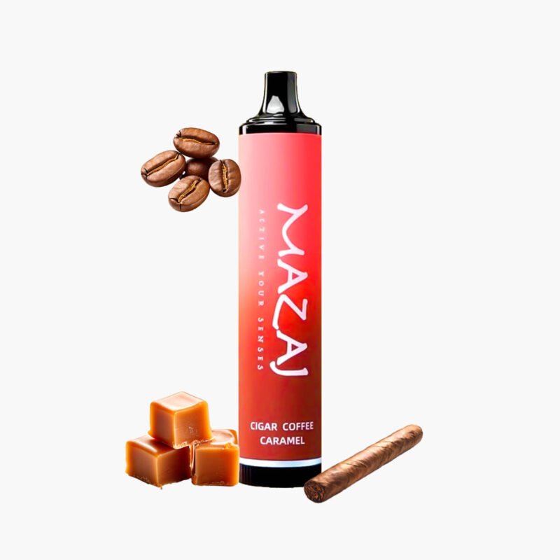 مزاج 5000 سيجار قهوة كراميل ديمون سحبة جاهزة | Mazaj 5000 cigar coffee caramel Demon Disposable Vape