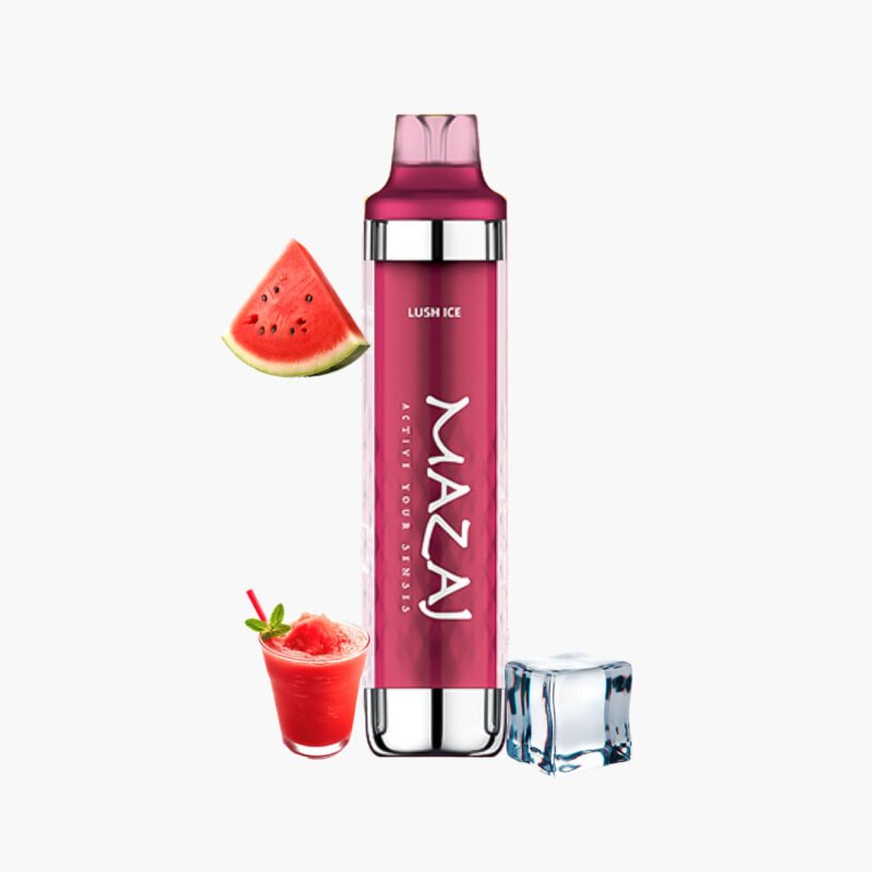 سحبة مزاج 8000 موش بلاك لوش ايس مزاجي | Mazaj 8000 Puffs Black Disposable lush ice