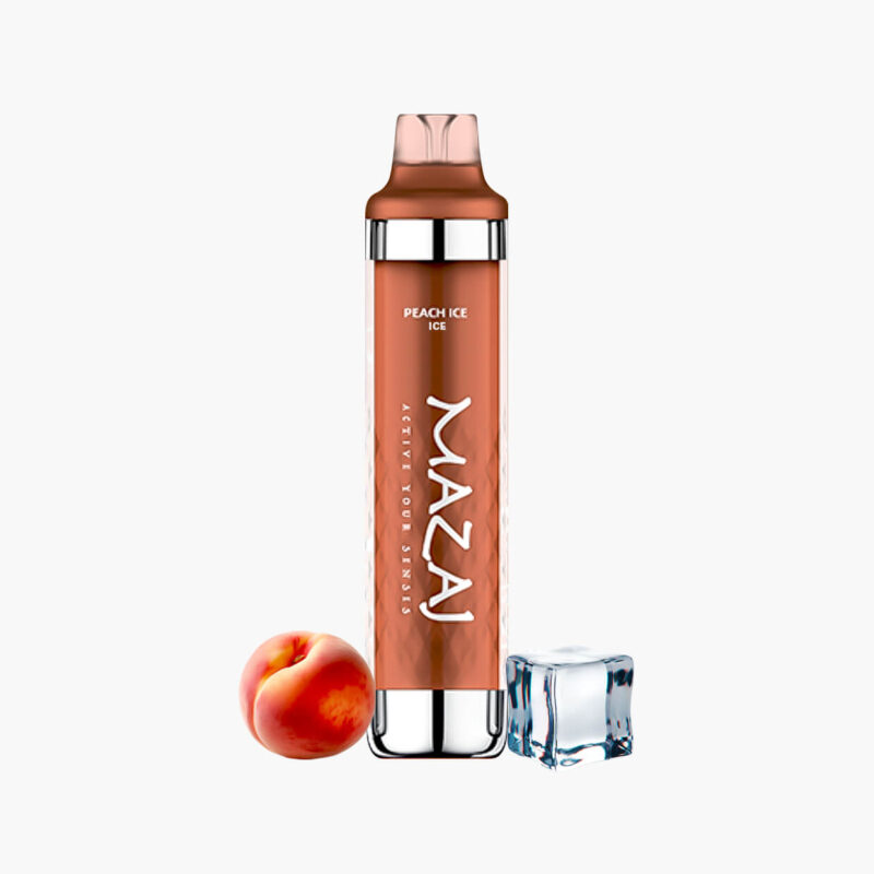 mazaj-8000-puffs-black-disposable-peach-ice سحبة مزاج 8000 موش بلاك خوخ ايس مزاجي | Mazaj 8000 Puffs Black Disposable peach ice