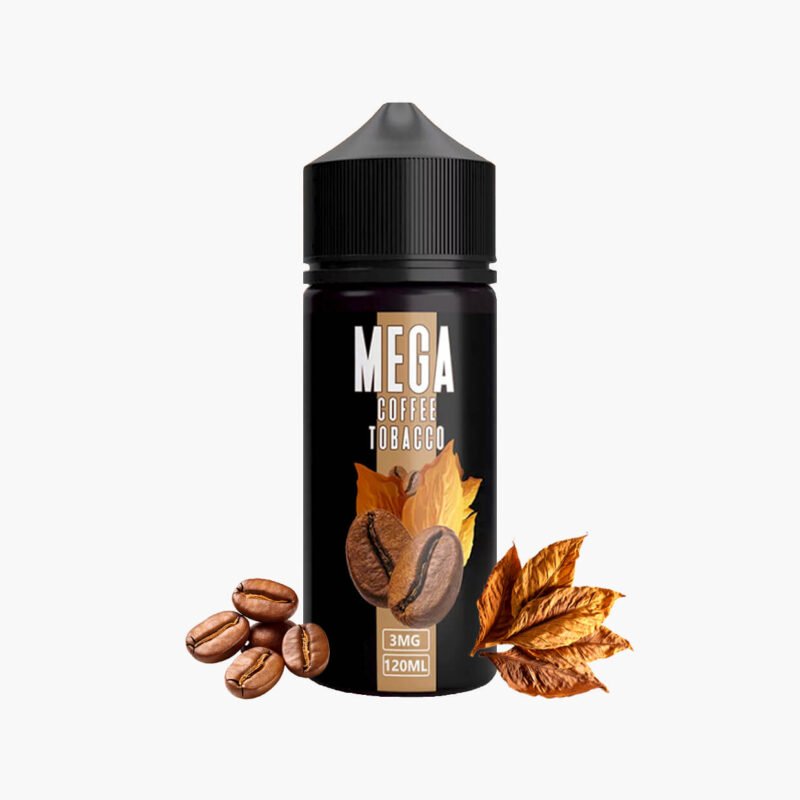 نكهة ميجا قهوه توباكو 120مل نكهة فيب شيشة في السعودية Mega coffee tobacco 120ml Vape E-liquid