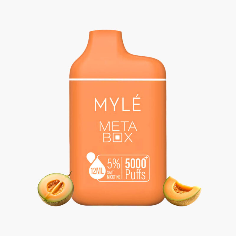 سحبة مايلي 5000 موش ميتا بوكس شمام | Myle Meta Box 5000 Puff Disposable melon honeydew