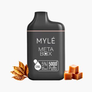 سحبة مايلي 5000 موش ميتا بوكس سويت توباكو | Myle Meta Box 5000 Puff Disposable Sweet tobacco
