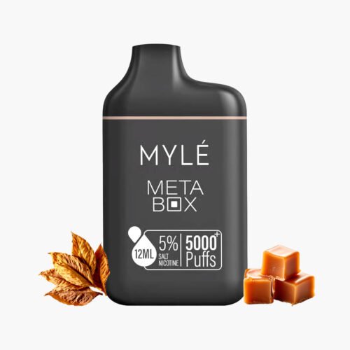 سحبة مايلي 5000 موش ميتا بوكس سويت توباكو | Myle Meta Box 5000 Puff Disposable Sweet tobacco