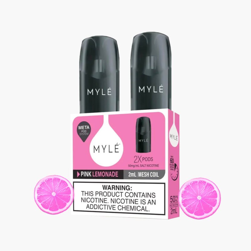 بودات مايلي ميتا الأصلية ليمون وردي | Myle Meta Pods V5 pink lemonade