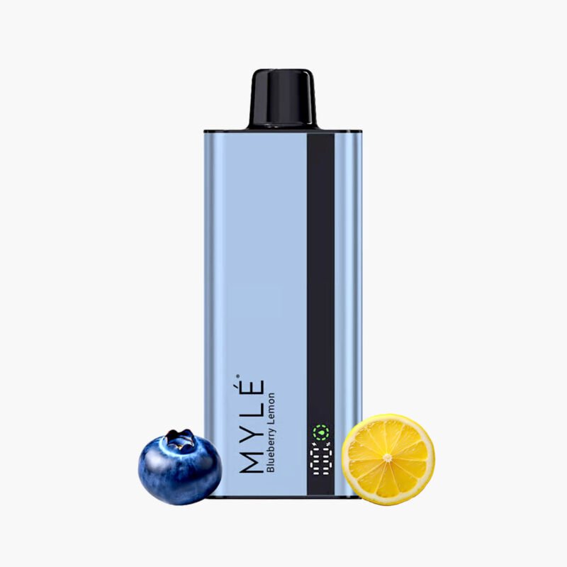 سحبة مايلي سليم مايلي 8000 موش توت ازرق ليمون Myle Slim 8000 Puffs Disposable blueberry lemon