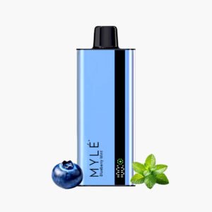 سحبة مايلي سليم مايلي 8000 موش توت ازرق نعناع Myle Slim 8000 Puffs Disposable blueberry mint