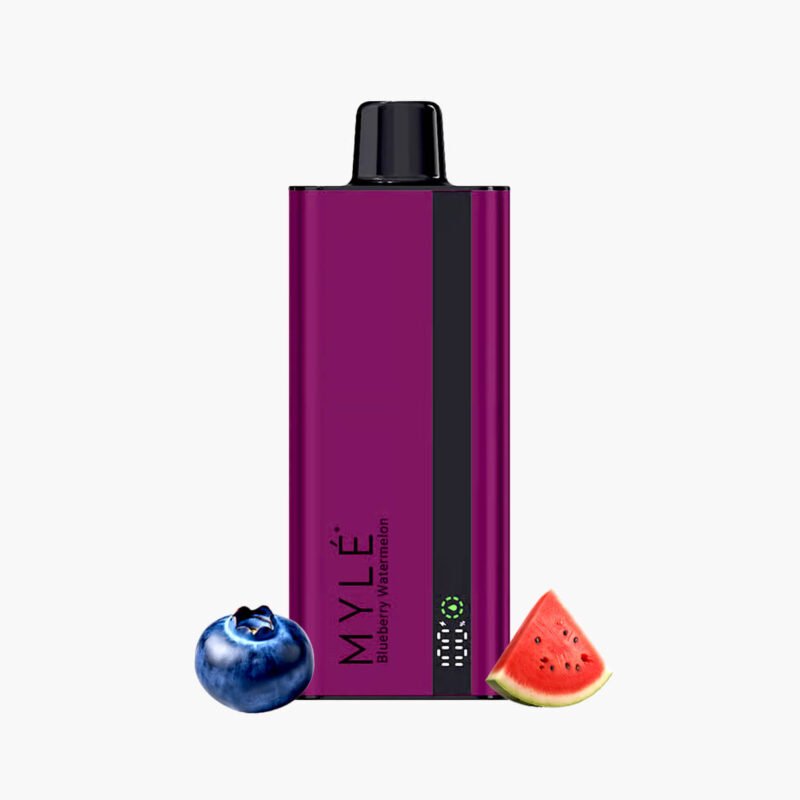 سحبة مايلي سليم مايلي 8000 موش توت ازرق بطيخ Myle Slim 8000 Puffs Disposable blueberry watermelon