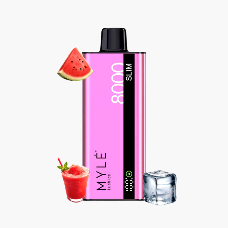 سحبة مايلي سليم مايلي 8000 موش لوش ايس Myle Slim 8000 Puffs Disposable lush ice