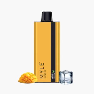 سحبة مايلي سليم مايلي 8000 موش مانجو ايس Myle Slim 8000 Puffs Disposable mango ice