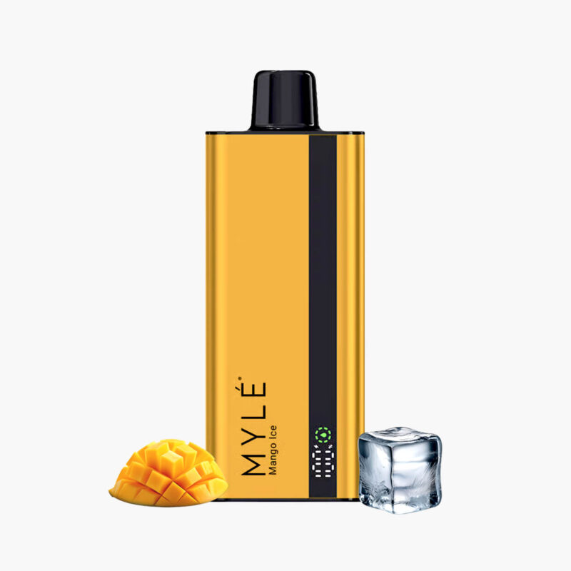 سحبة مايلي سليم مايلي 8000 موش مانجو ايس Myle Slim 8000 Puffs Disposable mango ice
