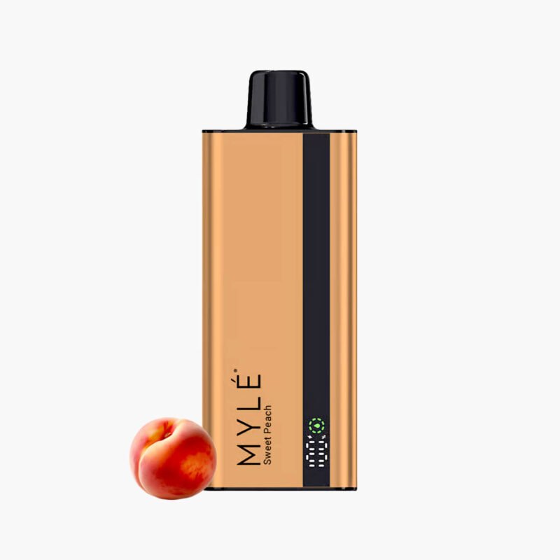 سحبة مايلي سليم مايلي 8000 موش خوخ حلو Myle Slim 8000 Puffs Disposable sweet peach