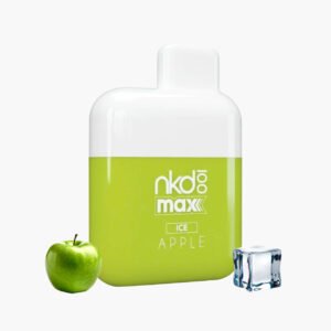 نيكد 4500 سحبة جاهزة ماكس تفاح ايس | Naked 4500 Puffs Max Disposable Vape apple ice