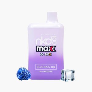 نيكد جي بوكس 5500 سحبة جاهزة بلو راز ايس | Naked G-Box 5500 Puffs Disposable blue razz ice