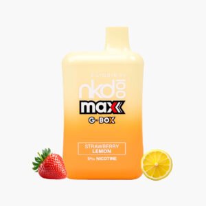 نيكد جي بوكس 5500 سحبة جاهزة فراولة ليمون | Naked G-Box 5500 Puffs Disposable strawberry lemon
