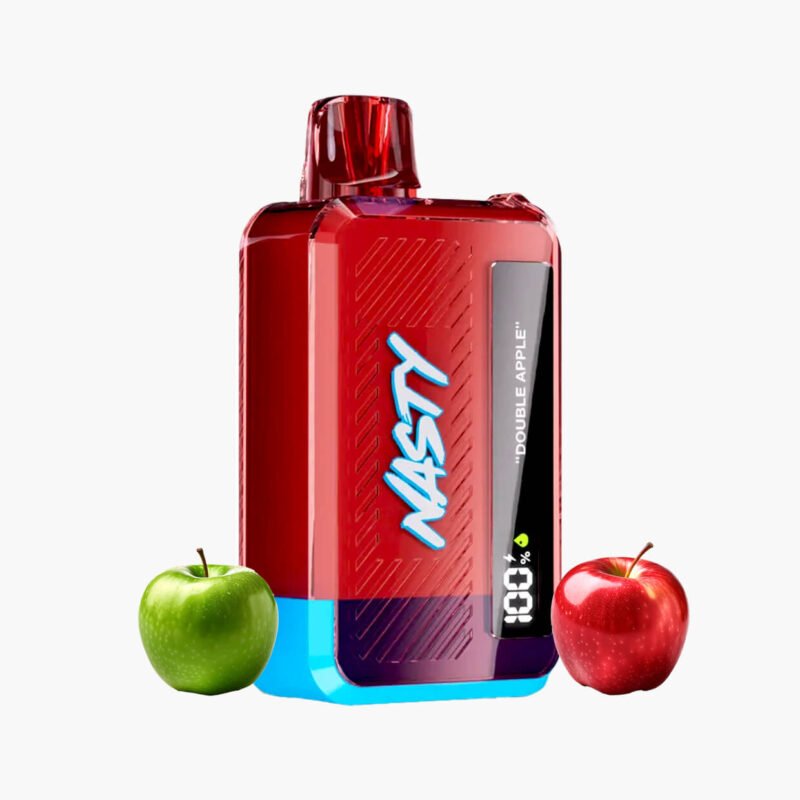 سحبة ناستي 10000 موش سحبة ناستي بار تفاحتين | Nasty 10000 puffs dx10i Disposable Double apple