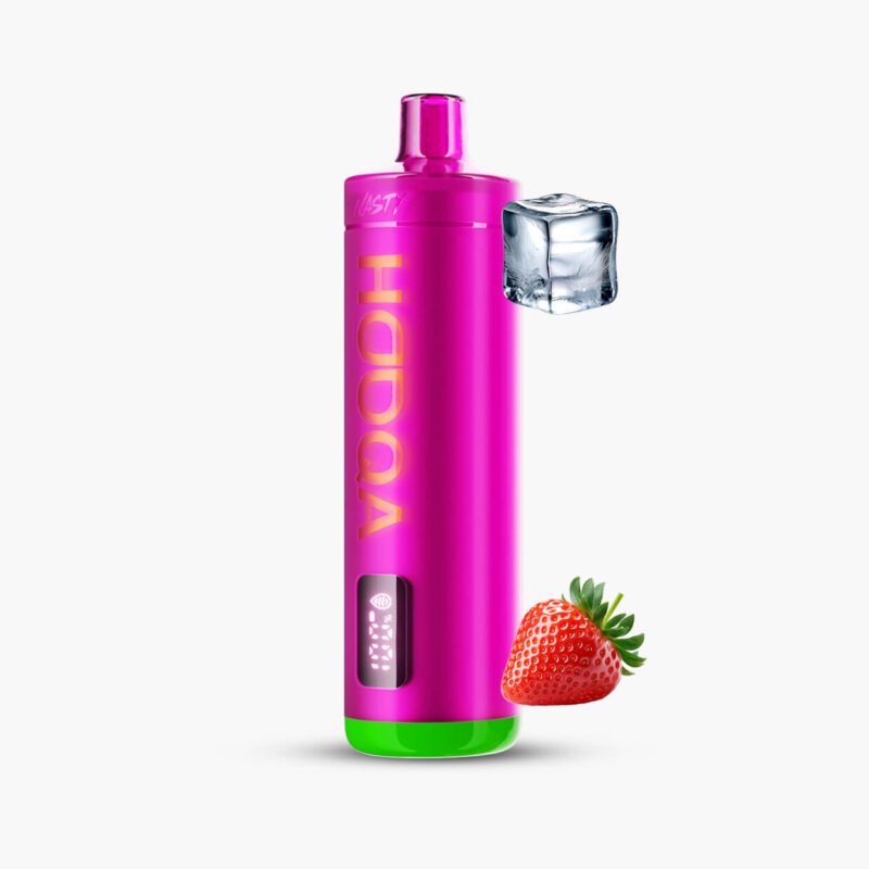 ناستي هوكا 15000 سحبة فراوله ايس شيشة | Nasty Hooqa 15000 Puff Disposable Strawberry Ice