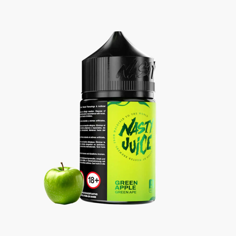 nasty-green-apple-60ml ناستي تفاح اخضر نكهة فيب السعودية | نكهة معسل | Nasty Green Apple 60ml