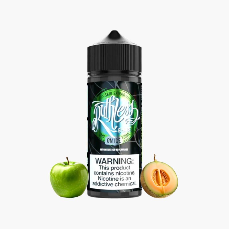 روثلس تفاح شمام ايس نكهة شيشة الكترونية | Ruthless Skir Skirrr Ice 120ml