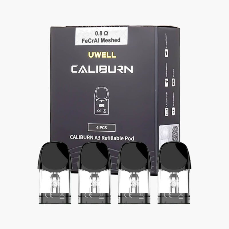 بودات كاليبرن اي 3 يويل السعودية 0.8 اوم 2 مل | Uwell Caliburn A3 & AK3 Replacement Pods 0.8 ohm 2ml