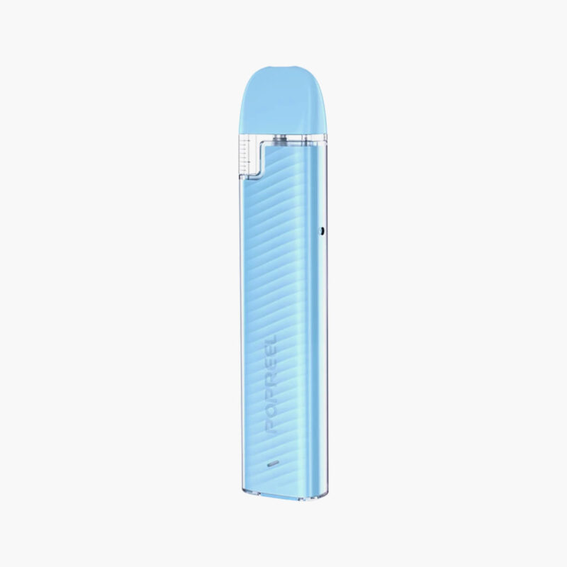 uwell-popreel-Macaron-Blue-device بوبريل بي ون ازرق سحبة سيجارة يويل | Uwell Popreel P1 Macaron Blue Pod System
