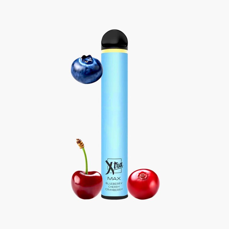 سحبة اكسترا 1500 موش جاهزة نكهة توت ازرق كرز توت بري - Xtra 1500 puffs Disposable Voltage Max blueberry cherry cranberry
