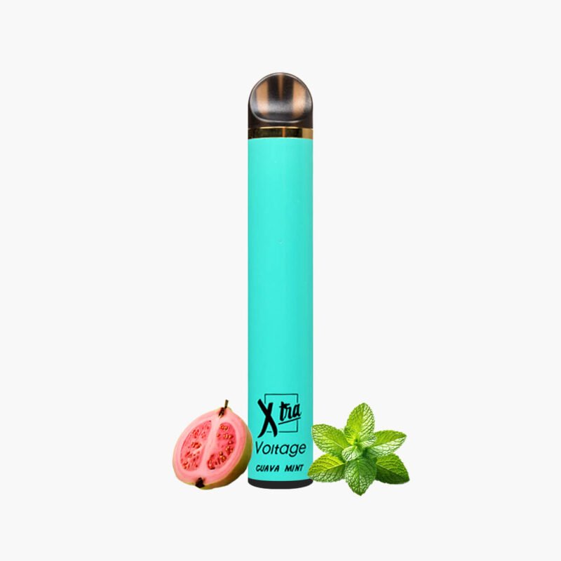 سحبة اكسترا 1500 موش جاهزة نكهة جوافه نعناع - Xtra 1500 puffs Disposable Voltage Max guava mint