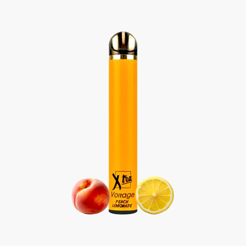 سحبة اكسترا 1500 موش جاهزة خوخ ليمون - Xtra 1500 puffs Disposable Voltage Max peach lemonade